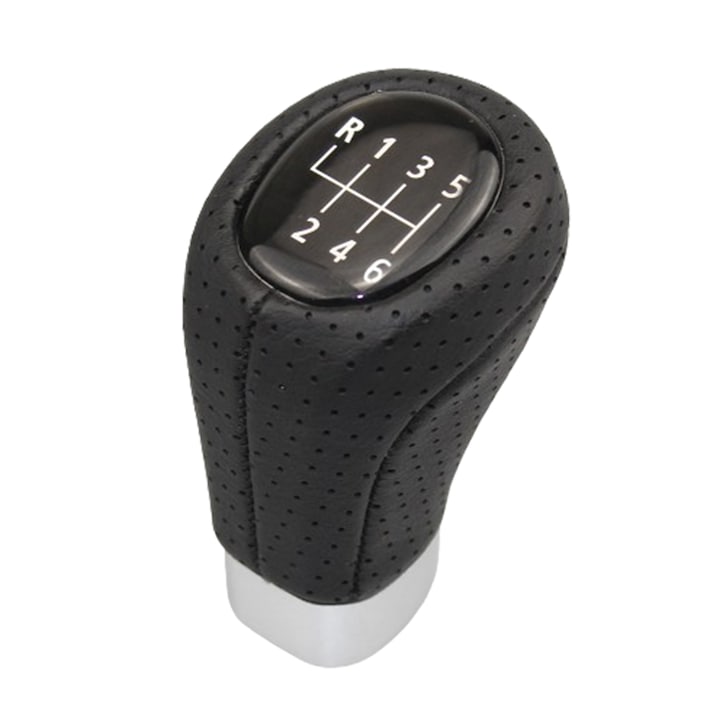 BMW váltógomb, perforált bőr, AutoSSF ®, E81/ E82/ E87/ E90/ E91/ E92/ E93-hoz, 6 sebesség