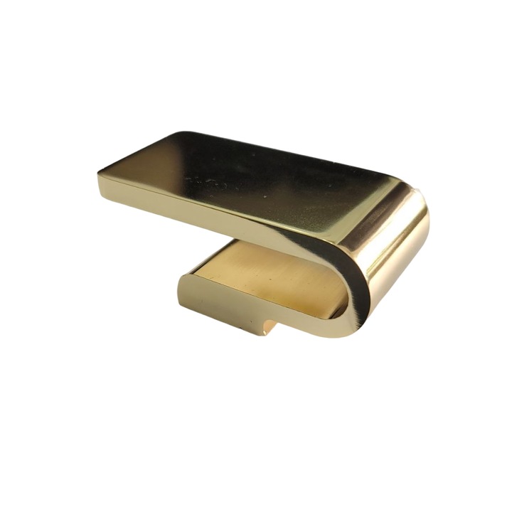 Дръжка за мебели модел 270 злато (16мм между отворите, 60мм обща дължина)