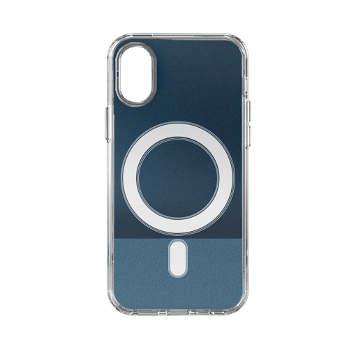 Husa magnetica transparenta pentru iPhone XS MAX, functie de incarcare wireless