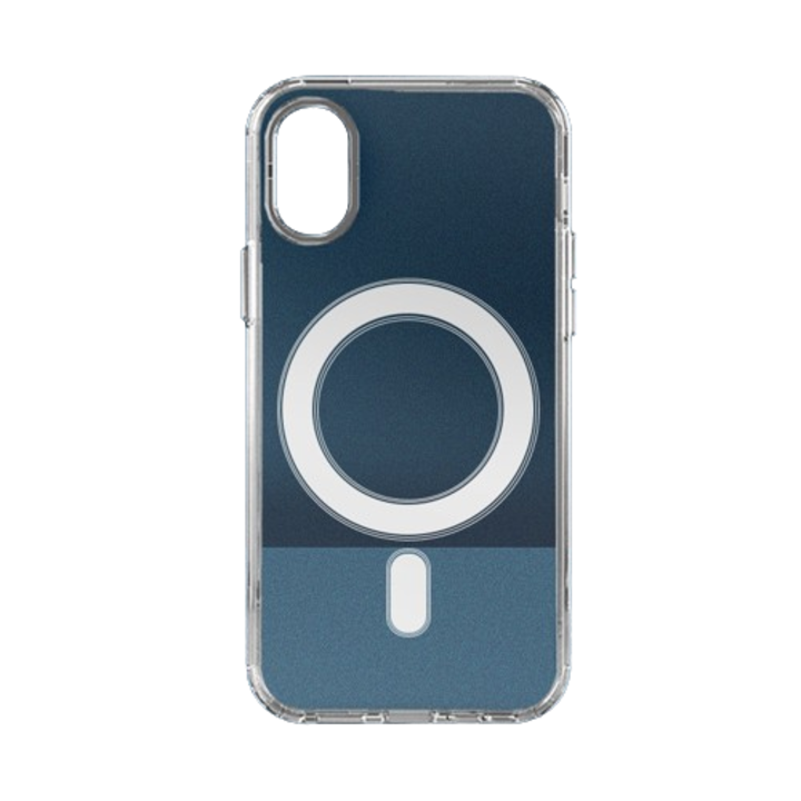Husa magnetica transparenta pentru iPhone XS MAX, functie de incarcare wireless