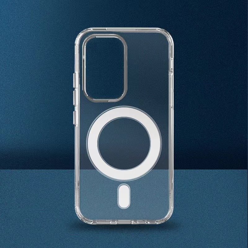 Husa magnetica transparenta pentru iPhone XS MAX, functie de incarcare wireless