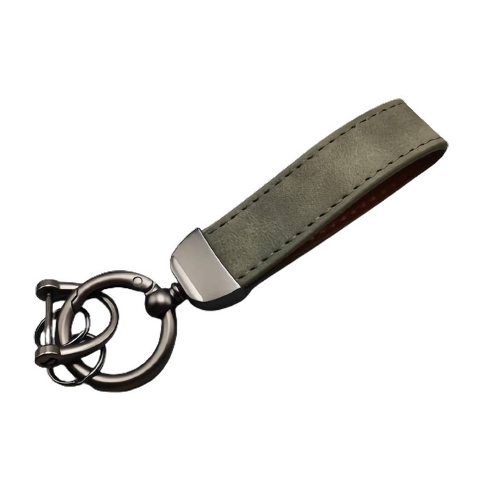 SANFACE kulcstartó természetes bőrből, zöld