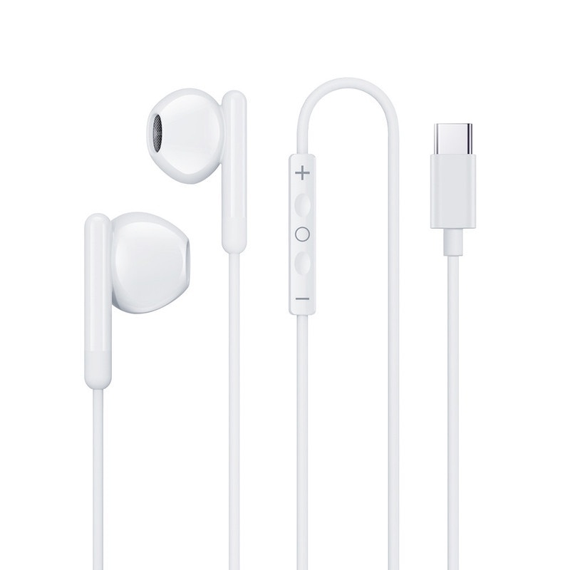 Casti In-Ear, microfon, control volum, sunet stereo 9D, multicolor, Type-c, 120cm