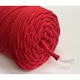 Snur bumbac pentru crosetat si tricotat snur macrame WAS impletit miez din poliester 5mm 100m rosu