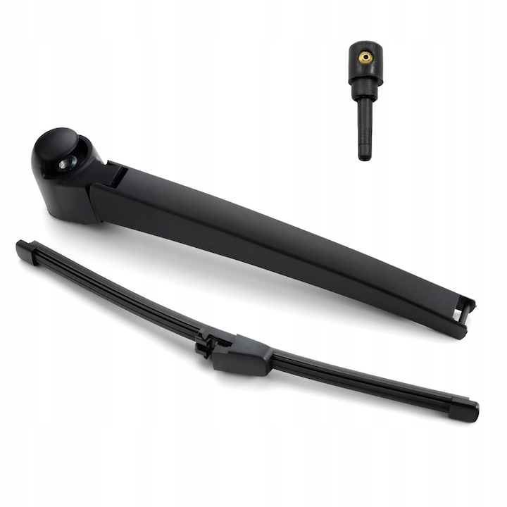 Рамо за чистачка със задно перо, съвместимо с Volkswagen Golf V, Golf Plus, Tiguan, Seat Exeo, Ibiza, Skoda Fabia, Roomster, 320 мм, Черно