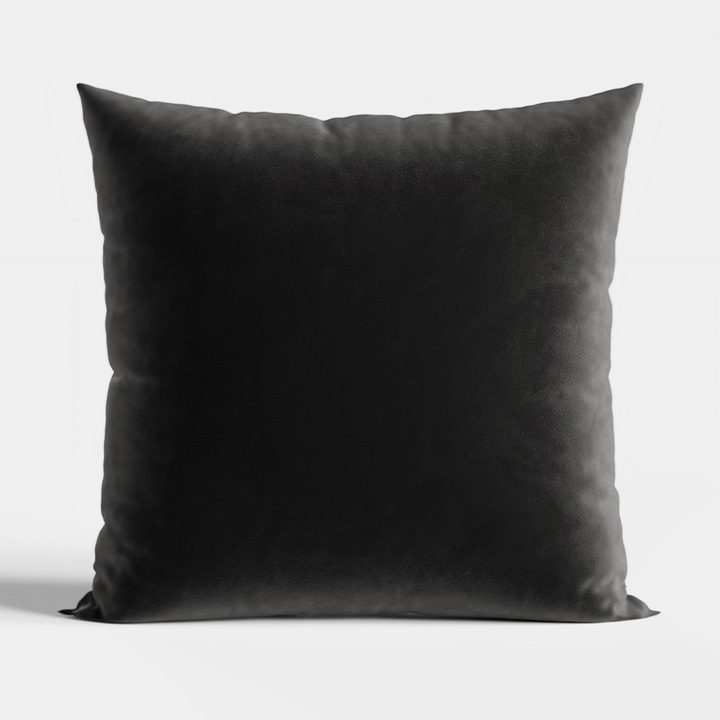 Perna decorativa Markizeta VELVI, catifea, negru, 40x40cm, poliester