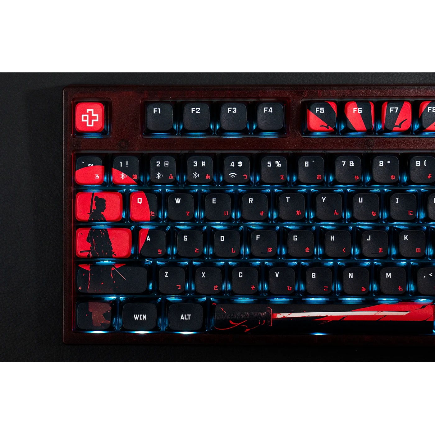 Tastatura mecanica gaming QwertyKey Samurai, Bluetooth, Wireless