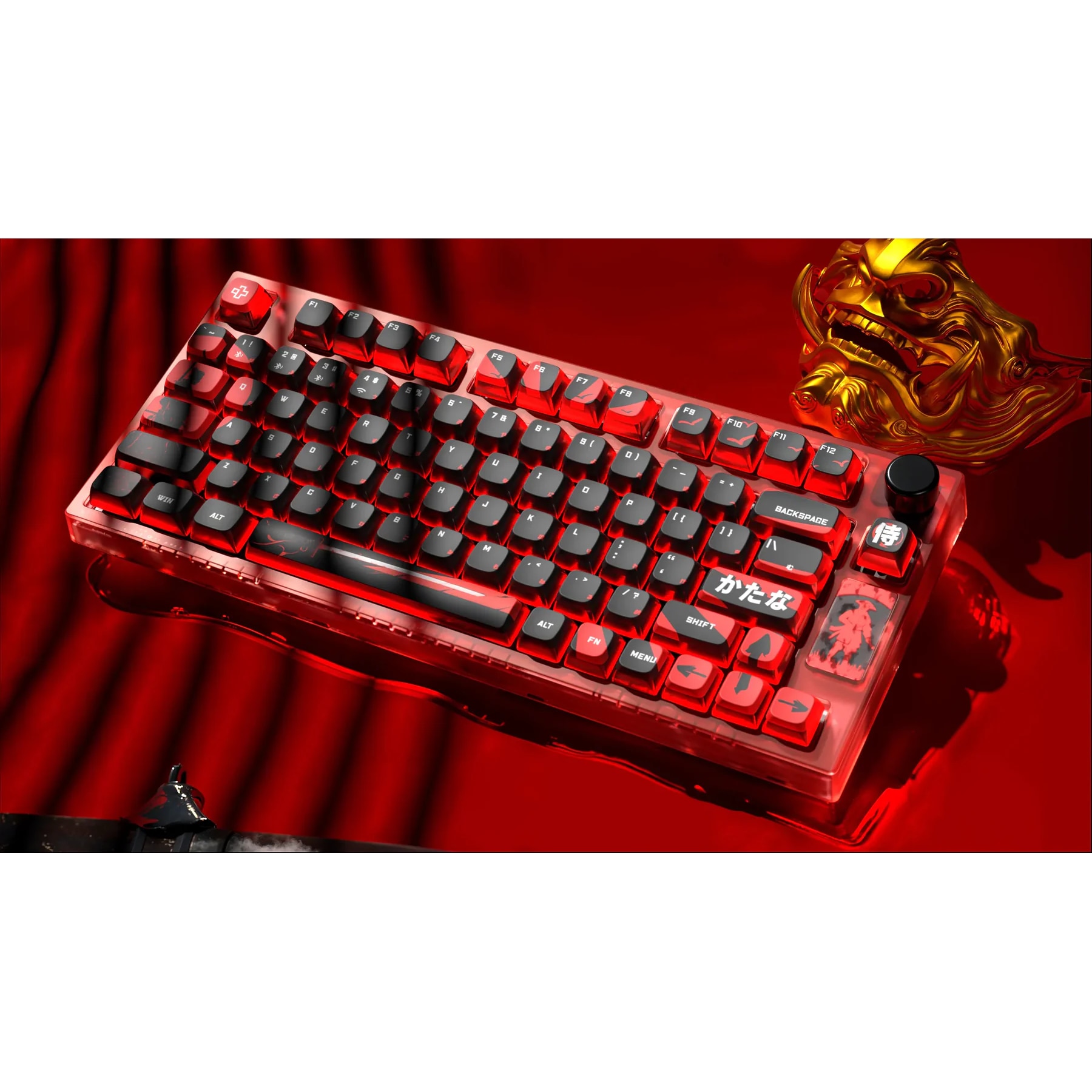 Tastatura mecanica gaming QwertyKey Samurai, Bluetooth, Wireless