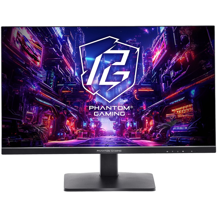 Monitor Gaming Asrock PG27QFT1B 27" QHD, 1ms, 180Hz, Ingyenes szinkron, fekete