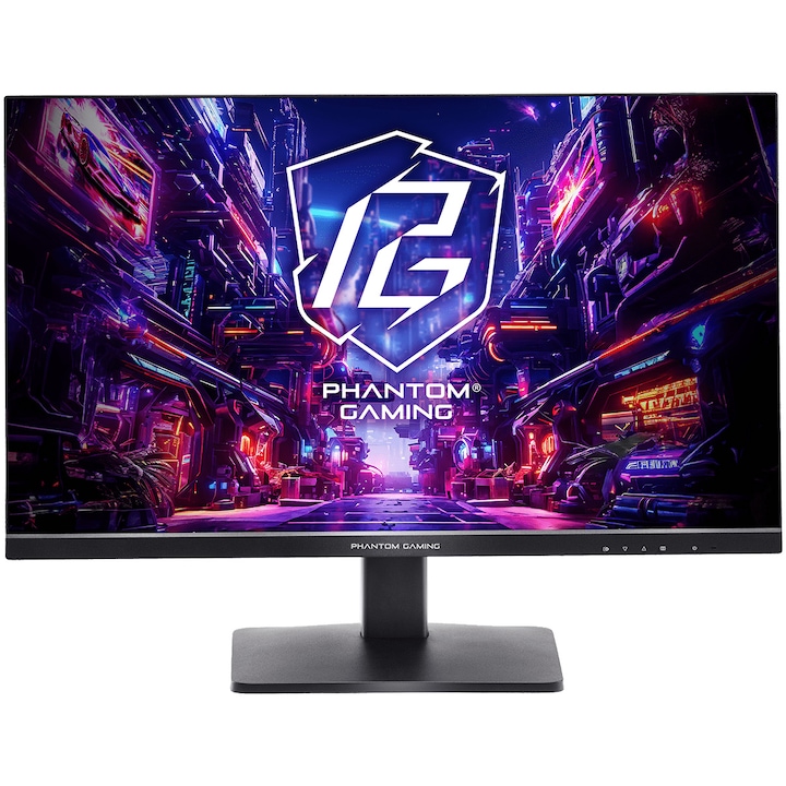 Monitor Gaming Asrock PG27QFT1B 27" QHD, 1ms, 180Hz, Ingyenes szinkron, fekete