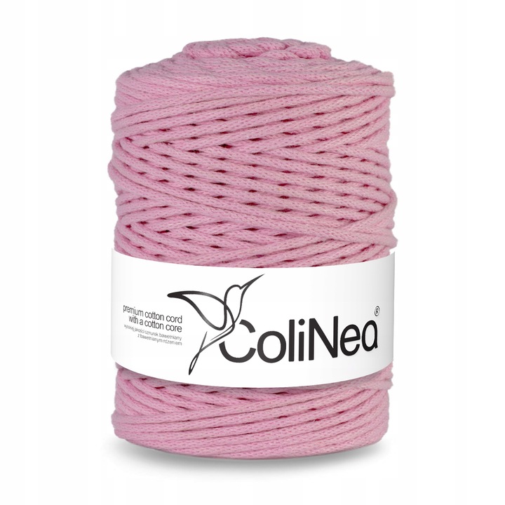 ColiNea textilszál, pamut, 3mmx200m, rózsaszín