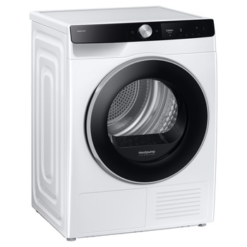 Uscator de rufe Samsung DV90T6240LKS6, 9 kg, OptimalDry, Spalare cu aer, clasa energetica A, alb