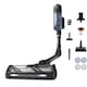 Aspirator vertical fara fir Rowenta X-Force Flex 12.60 NEO RH9LC1WO cu mop, 380W, 25.9V, autonomie 60 minute, filtrare 99%, recipient praf 0.65 L, tub flexibil, perie cu LED, Control Display, statie de incarcare cu suport accesorii, albastru & negru