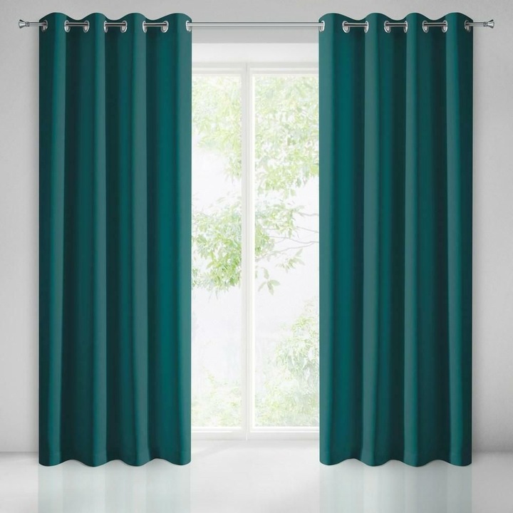 Draperie Design 91 Parisa, 135x250cm, turcoaz