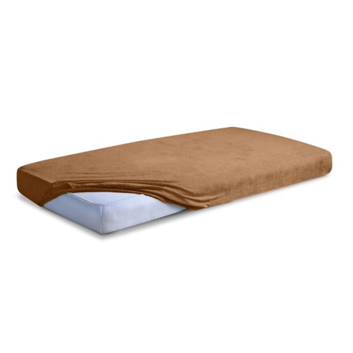 Cearceaf de pat MATEX, 160x200cm, maro