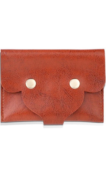 Портфейл за карти, 12 ключа, 5х9х1см, кафяв, Cobee