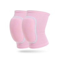 Set de 2 genunchiere pentru copii, protectie pentru genunchi, genunchiere respirabile si moi, suport pentru genunchi pentru dans, Handbal, Volei, Schi, Fotbal, Tenis, Alergare, Ciclism, Alpinism, Unisex, Roz Pal, Marimea S