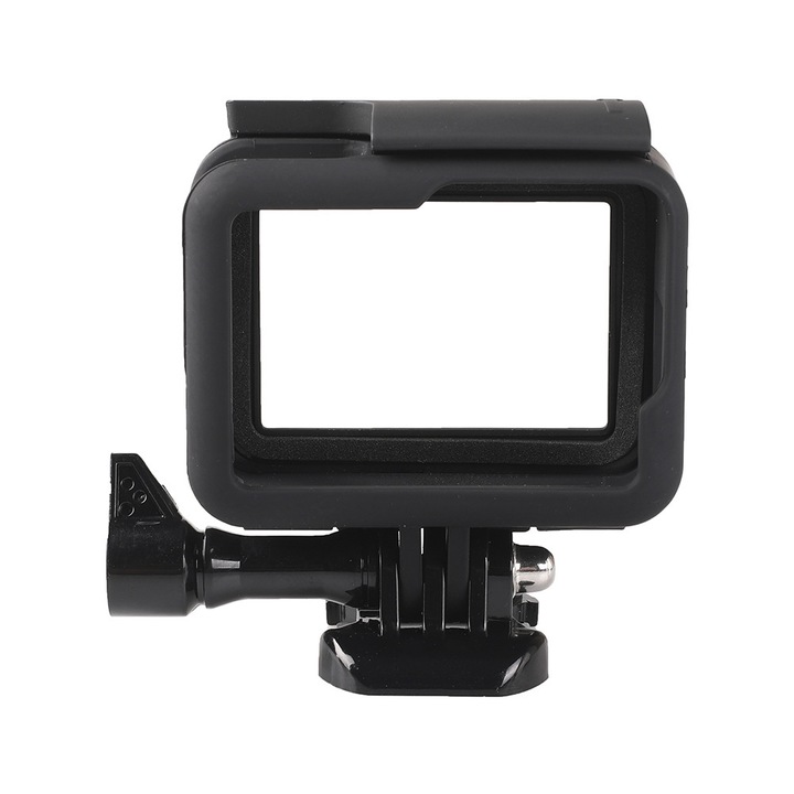 Защитна рамка за GoPro Hero5, дизайн със страничен отвор, пластмаса, лека, съвместима със стандартни аксесоари