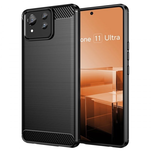 Husa pentru Asus Zenfone 11 Ultra - Techsuit Carbon Silicone - Black