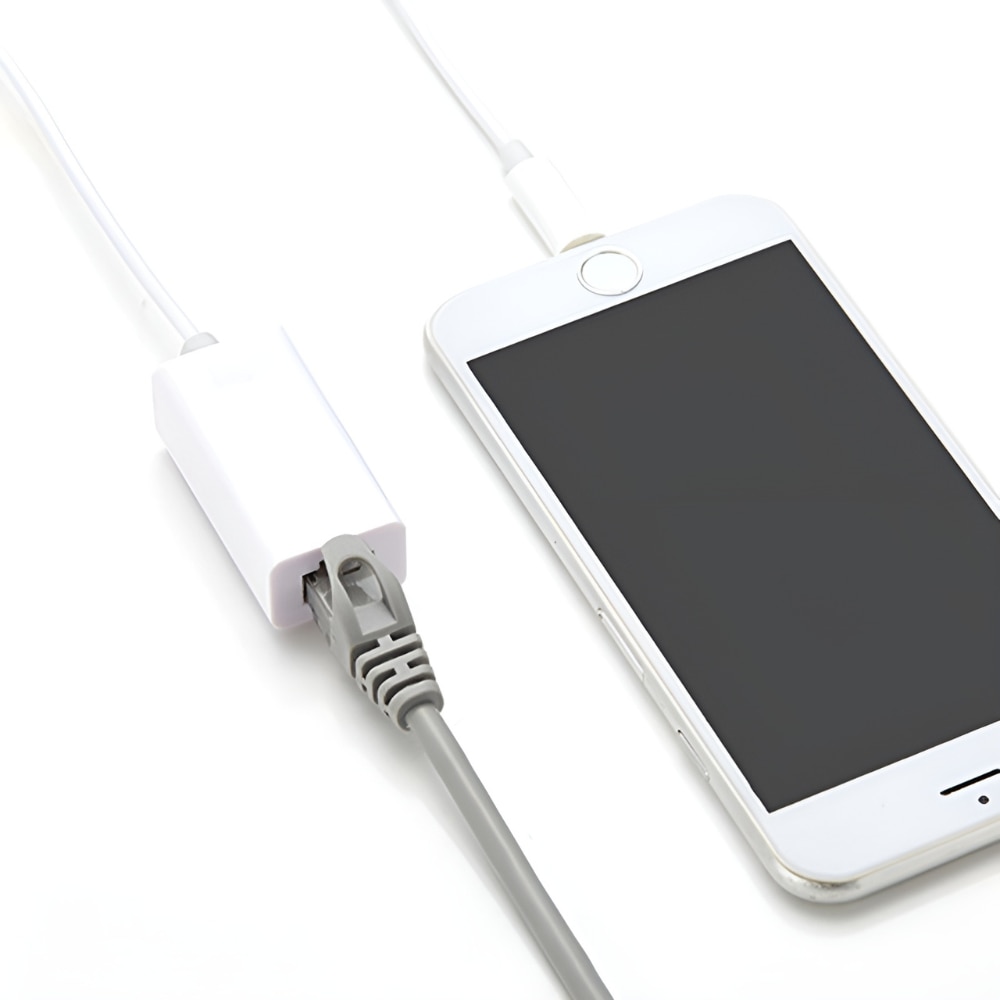 Power Adapter With Lightning Connector Adattatore Ethernet Da 1 Metro Power Adapter With Lightning Connector Adattatore Ethernet Da 1 Metro