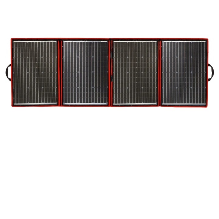 Set panou solar portabil 200W, design flexibil si pliabil, monocrystalline, 36 celule