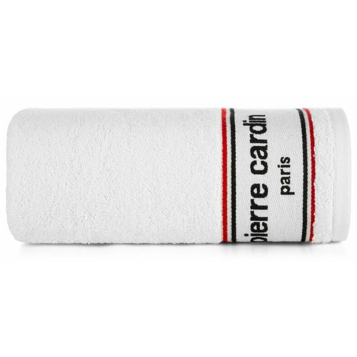 Prosop, Pierre Cardin, Bumbac, 450 g/m2, alb, 50 x 90 cm, Alb