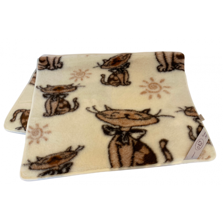 Patura Kampol, 100% lana merinos, 140x200cm, bej