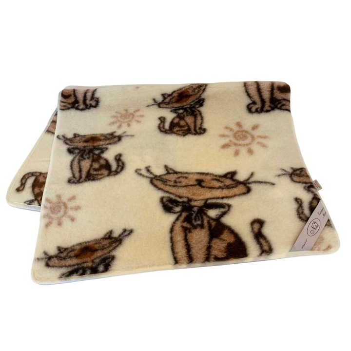 Patura, Kampol, lana, 960 g/m2, bej, 160x200cm