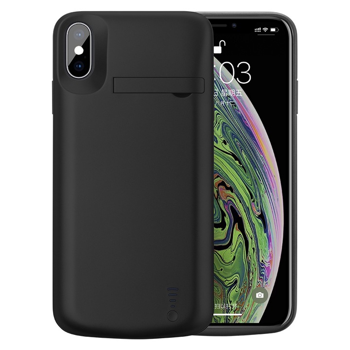 Калъф fixGuard Power Pro MagSafe Battery Case за iPhone XS Max - 6000mAh - Black