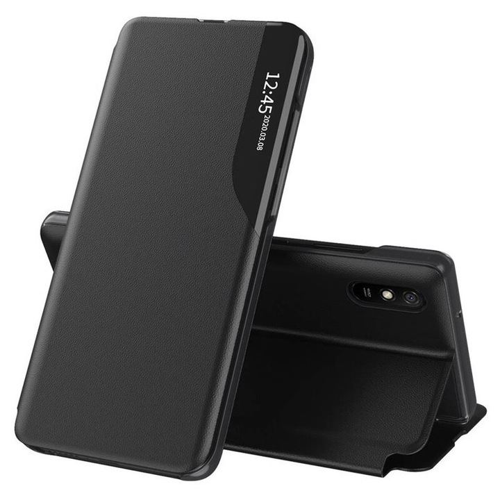 Magas fokú védelemmel ellátott tok Xiaomi Redmi 9A/Redmi 9AT, Sol Power, A39, ökológiai bőr, intenzív sötétséghez