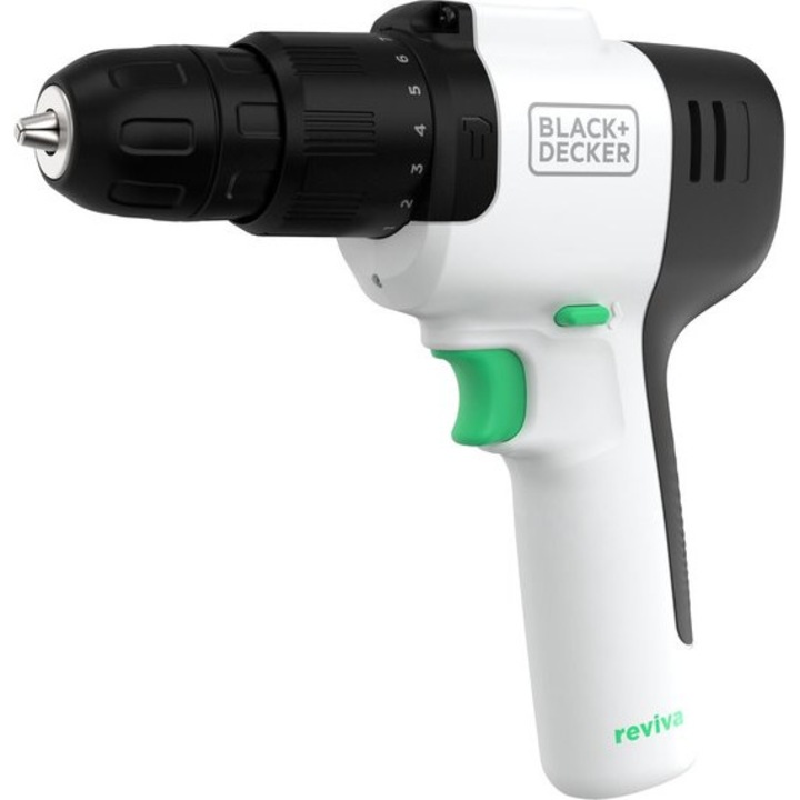 Ударна бормашина - Black & Decker - с батерия Reviva - 12V/1.5Ah