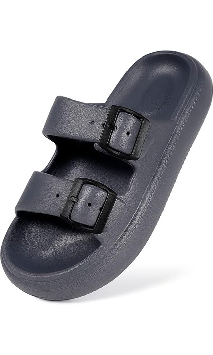 Чехли, Унисекс, Бързо съхнене, Неплъзгащи се, Сив, 42-43