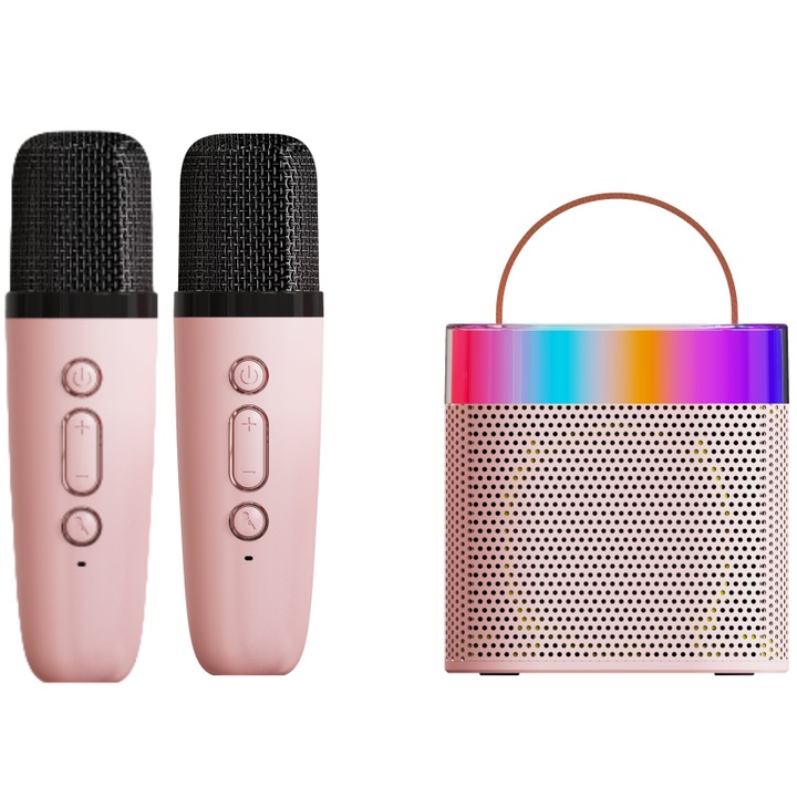 ZOLANA hordozható hangszórók, RGB lámpák, hordozható, vezeték nélküli, karaokehoz