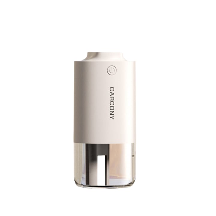 Umidificator mini portabil 320ml, moduri intermitent si continuu, negru, 77x77x169mm