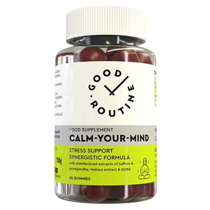 Supliment impotriva stresului si oboselii Calm-Your-Mind, 60 jeleuri, Good Routine by Secom