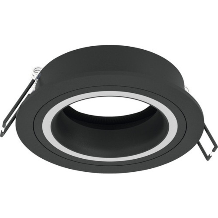 Spot Incastrat Carusso Gu10 35w Ø93 Mm, Negru