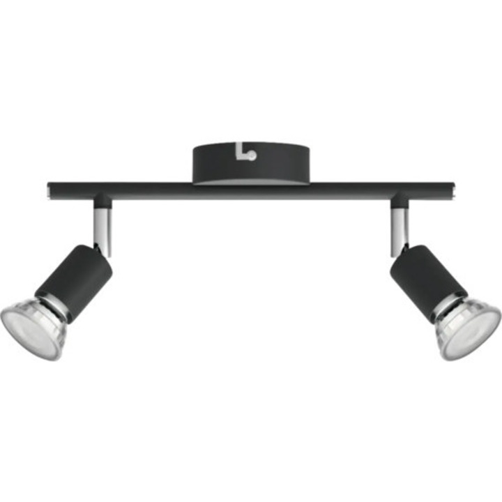 Sina Spoturi Limbali Gu10 Max. 2x50w, Metal/negru