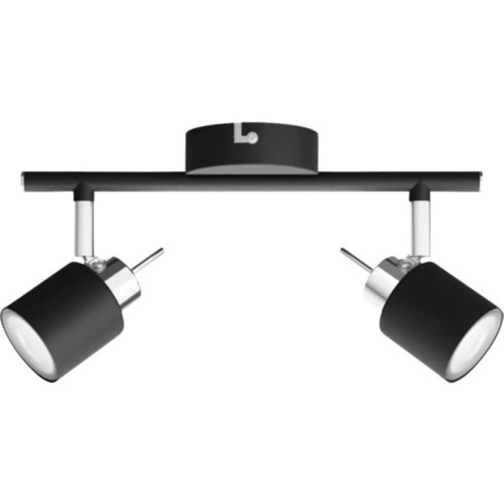 Sina Spoturi Meranti Gu10 Max. 2x35w, Metal/negru