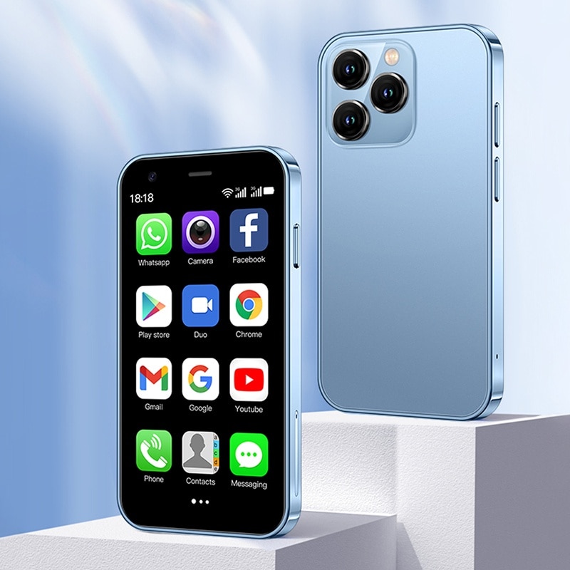 Smartphone XS15, Rainbuvvy, Android 8.1, 3 Inch, 2GB RAM, 16GB, Albastru