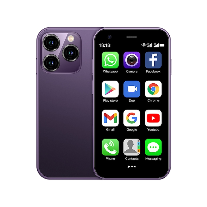 Smartphone XS15, Rainbuvvy, Android 8.1, 3 Inch, 2GB RAM, 16GB, Mov