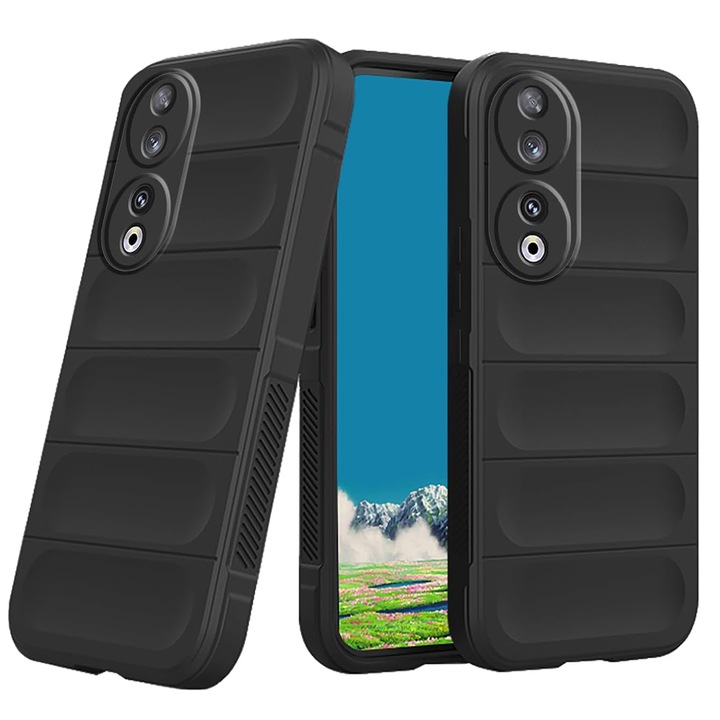 Husa Protectie pentru Honor 90, Cipsir Protect, Magic Shield, G56, Termoplastic, Deep Dark