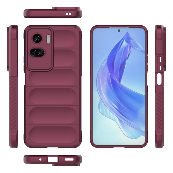 Husa Protectie pentru Honor 90 Lite, Cipsir Safe, Magic Shield, G72, Termoplastic, Plum Violet