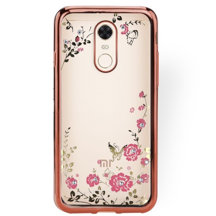Кейс за Huawei Y7 2018 tpu розови цветя