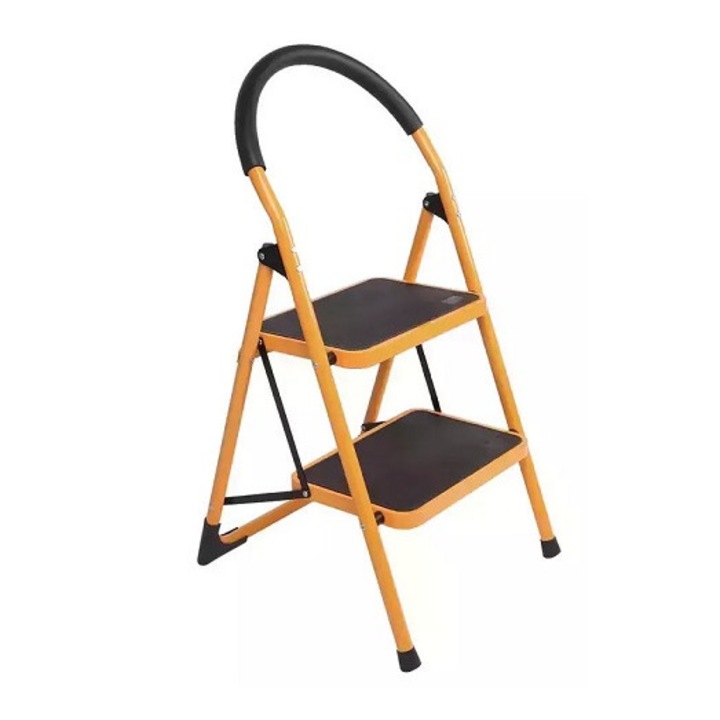 Acél létra - 2 lépcsős, 150 kg