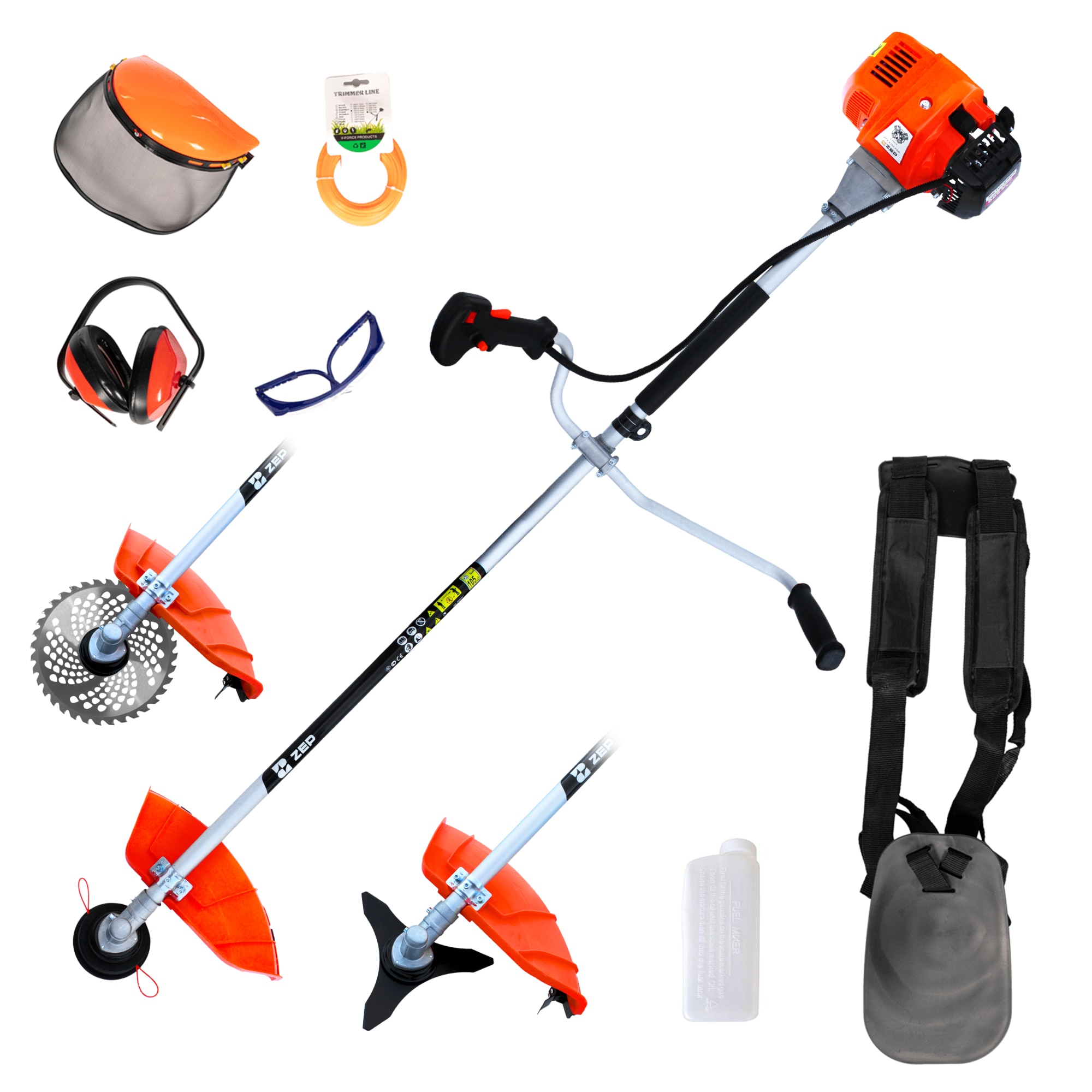 Motocoasa Zep Infinity 4300 5.7cp, 8000 rpm, 10 accesorii incluse