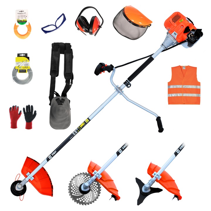 Motocositoare ZEP Power 5*, 5CP, 8000 RPM, 52CC +12 Accesorii