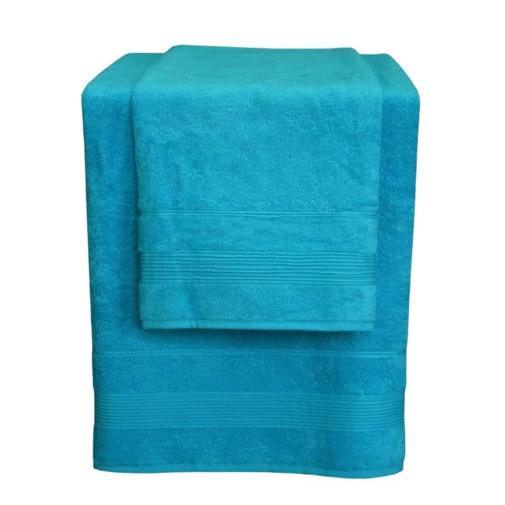 Prosoape Darymex Moreno, bambus si bumbac, 500g/m2, turcoaz, 50x90cm