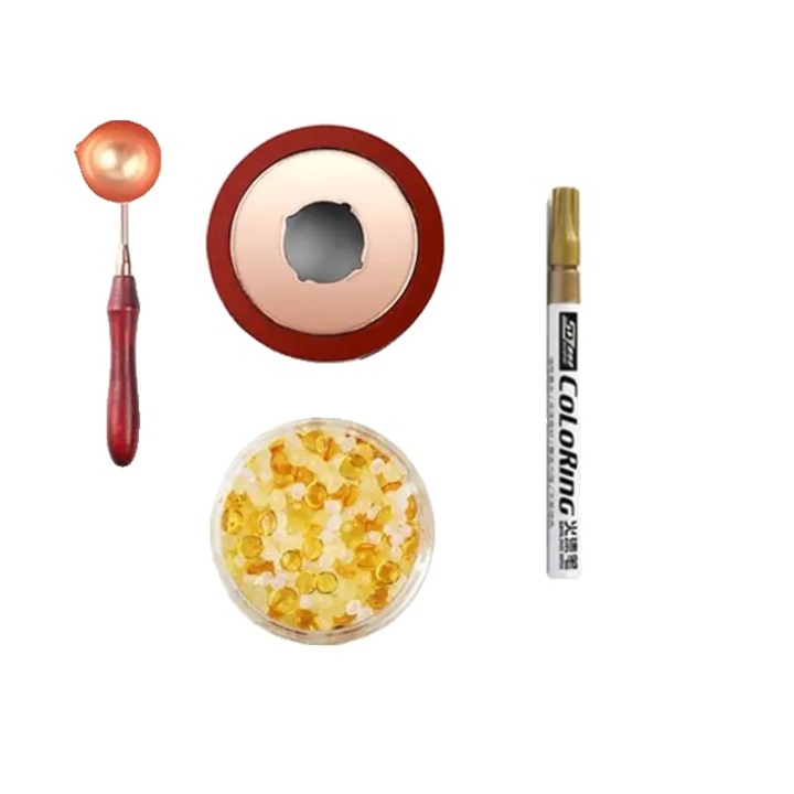 Set 5 Batoane de Ceara pentru Sigilii, Retro, Multicolor, Standard