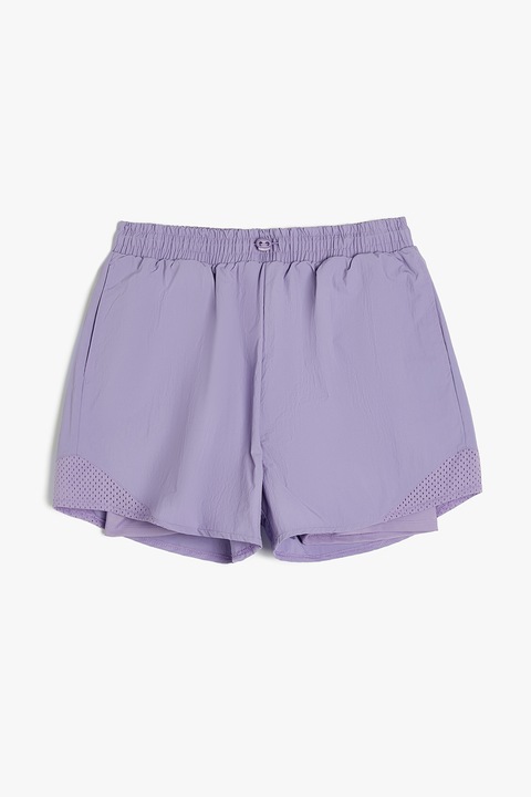 KOTON, Pantaloni scurti cu model 2-in-1, Lila, L