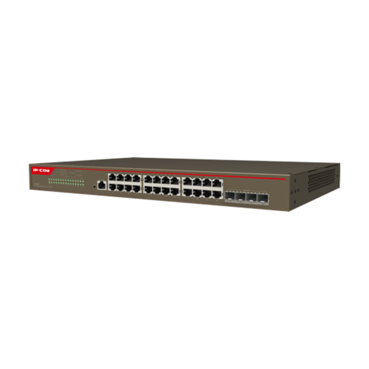 Превключвател 24 Gigabit порта, 4 SFP+ 10Gbps порта, управление - IP-COM G5328X